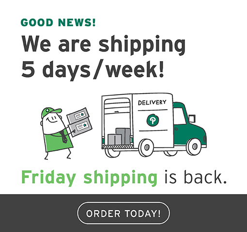 Friday shipping is back!