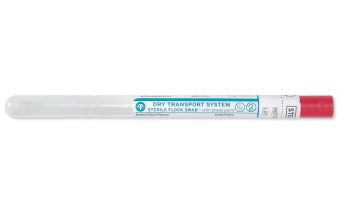 HydraFlock 6" Sterile Standard Flock Swab w/Polystyrene Handle & Dry Transport Tube