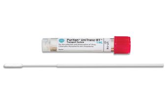 Puritan UniTranz-RT 1ml Filled Vial and 6" Sterile Mini-tip Flock Swab