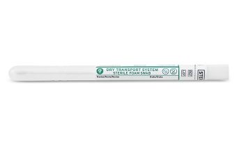 Puritan 6" Sterile Standard Foam Swab w/ Plastic Handle & Dry Transport Tube