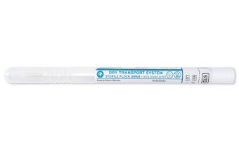 HydraFlock 6" Sterile Elongated Flock Swab w/Plastic Handle & Dry Transport Tube